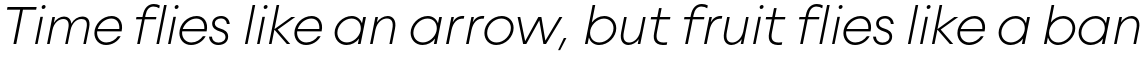Uto Extra Light Italic