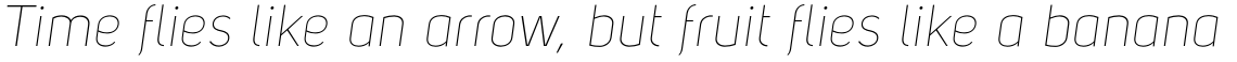 Uni Sans Thin Italic