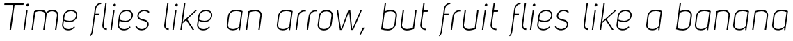 Uni Sans Light Italic