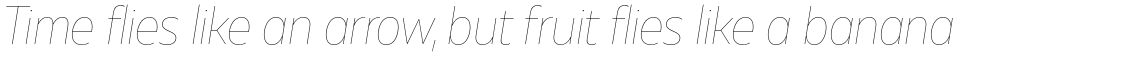 Muller Sans Narrow Hairline Italic
