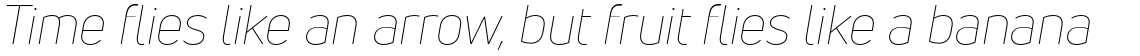 Uni Neue Thin Italic