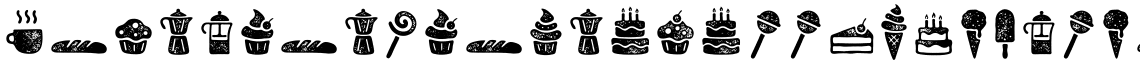 Zing Goodies Bakery Icons Grunge