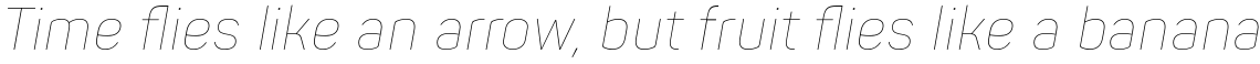 Panton Narrow Thin Italic