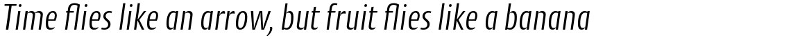 Cantiga Condensed Light Italic