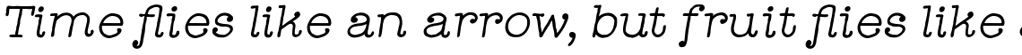 Catalina Typewriter Italic