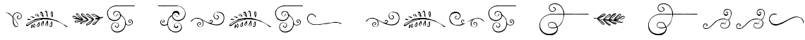 Bourton Hand Extras Flourishes