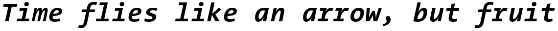 Thesis TheSans Mono Bold Italic