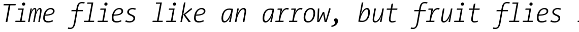 Thesis TheSans Mono Condensed Light Italic