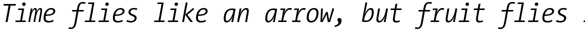 Thesis TheSans Mono Condensed Semi Light Italic