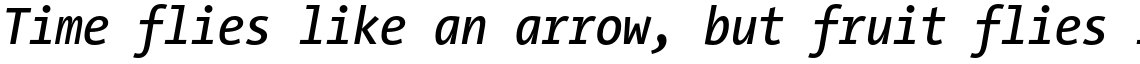 Thesis TheSans Mono Condensed Semi Bold Italic