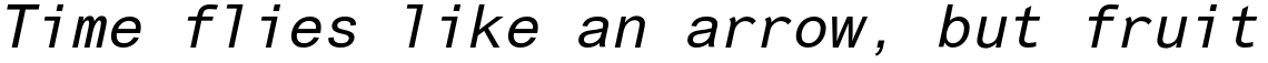 Arial Monospaced Oblique
