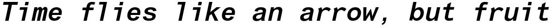 Arial Monospaced Bold Oblique