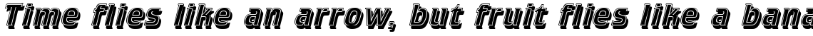 Letraset Crillee Italic Inline Shadow