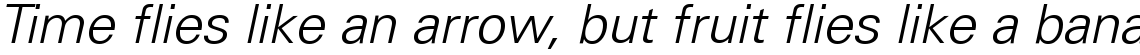 Univers Cyrillic 45 Light Oblique