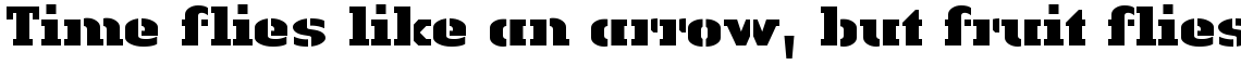 Linotype Authentic Stencil Black