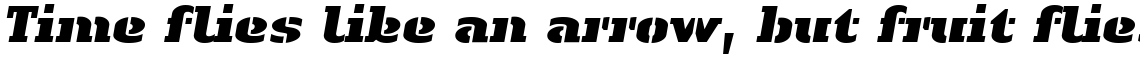 Linotype Authentic Stencil Black Italic