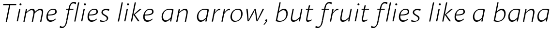 Linotype Aroma Extra Light Italic