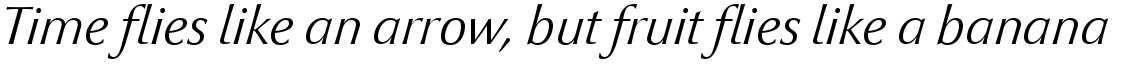 Optima nova Light Italic