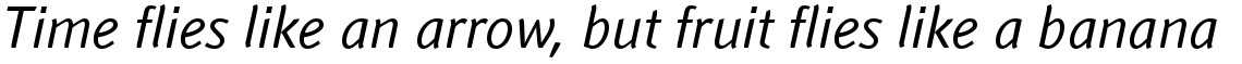Linotype Textra Book Italic