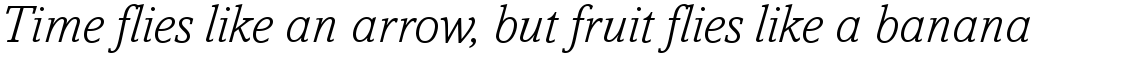 Amasis Light Italic