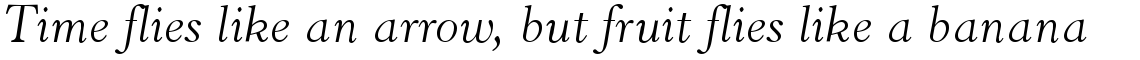 Horley Old Style Light Italic