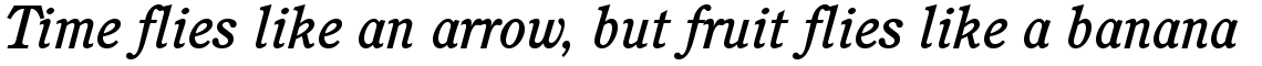 ITC Cushing Medium Italic