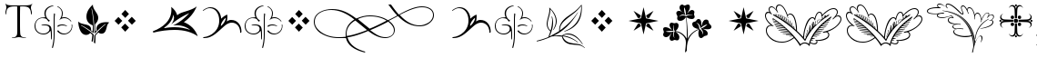 ITC Golden Cockerel Initials and Ornaments