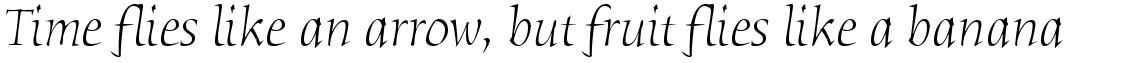 ITC Humana Light Italic