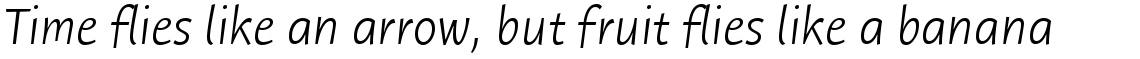 ITC Humana Sans Light Italic