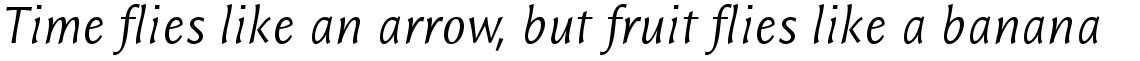ITC Resavska Sans Light Italic