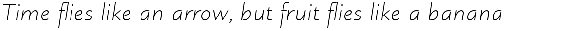 Julius Primary Light Italic