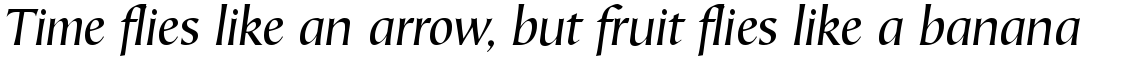 Mariposa Sans Book Italic
