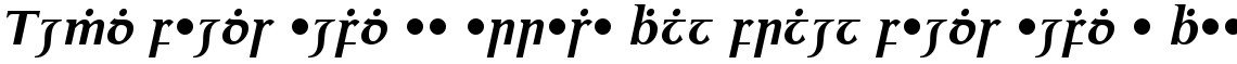 Colmcille Bold Italic