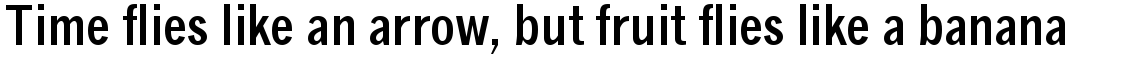Monotype News Gothic Bold Condensed