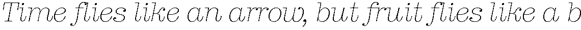 ITC American Typewriter Light Italic Alternate