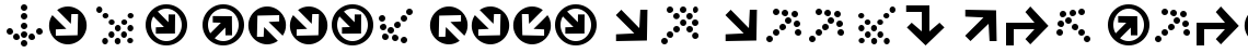 ITC Officina Display Arrows