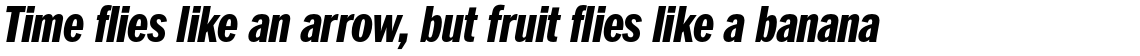 ITC Franklin Std Condensed Black Italic