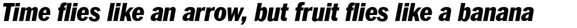 ITC Franklin Std Narrow Black Italic