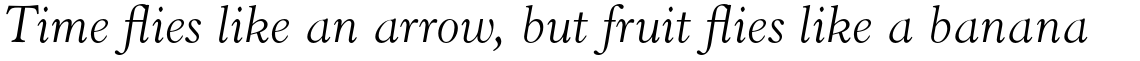 Horley Old Style Pro Light Italic