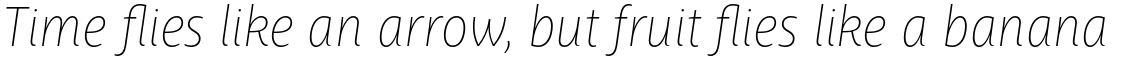 Ayita Pro Thin Italic