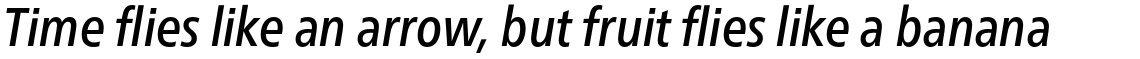 Neue Frutiger Pro Cyrillic Condensed Medium Italic