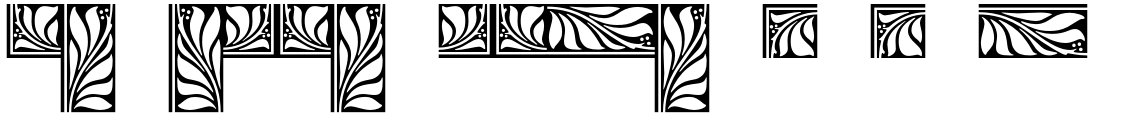 Goudy Std Borders