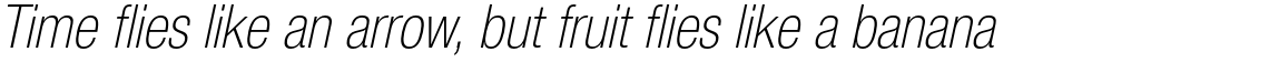 Neue Helvetica Std 37 Thin Condensed Oblique