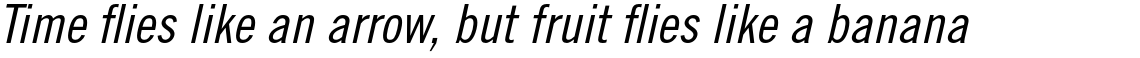 Trade Gothic Std Condensed #18 Oblique