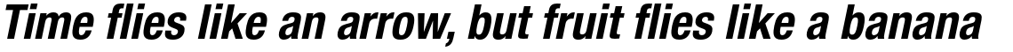 Neue Helvetica Pro 77 Bold Condensed Oblique