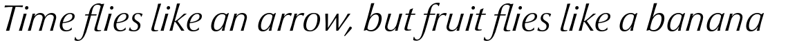 Optima nova Pro Light Italic