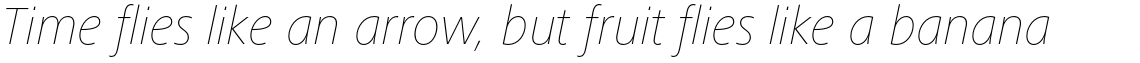 Frutiger Next Pro Ultra Light Italic