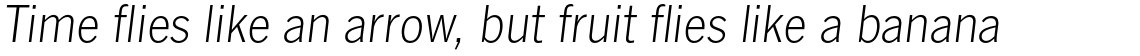 News Gothic No. 2 Std Light Italic