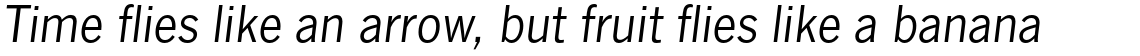 News Gothic No. 2 Std Italic