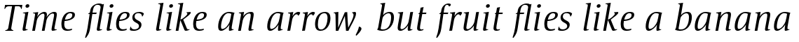 Satero Serif Pro Light Italic